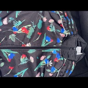 Adidas floral crop jacket